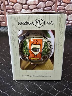 Magnolia Lane Ceramic College Teams Christmas Ornament Ball 3"-Florida